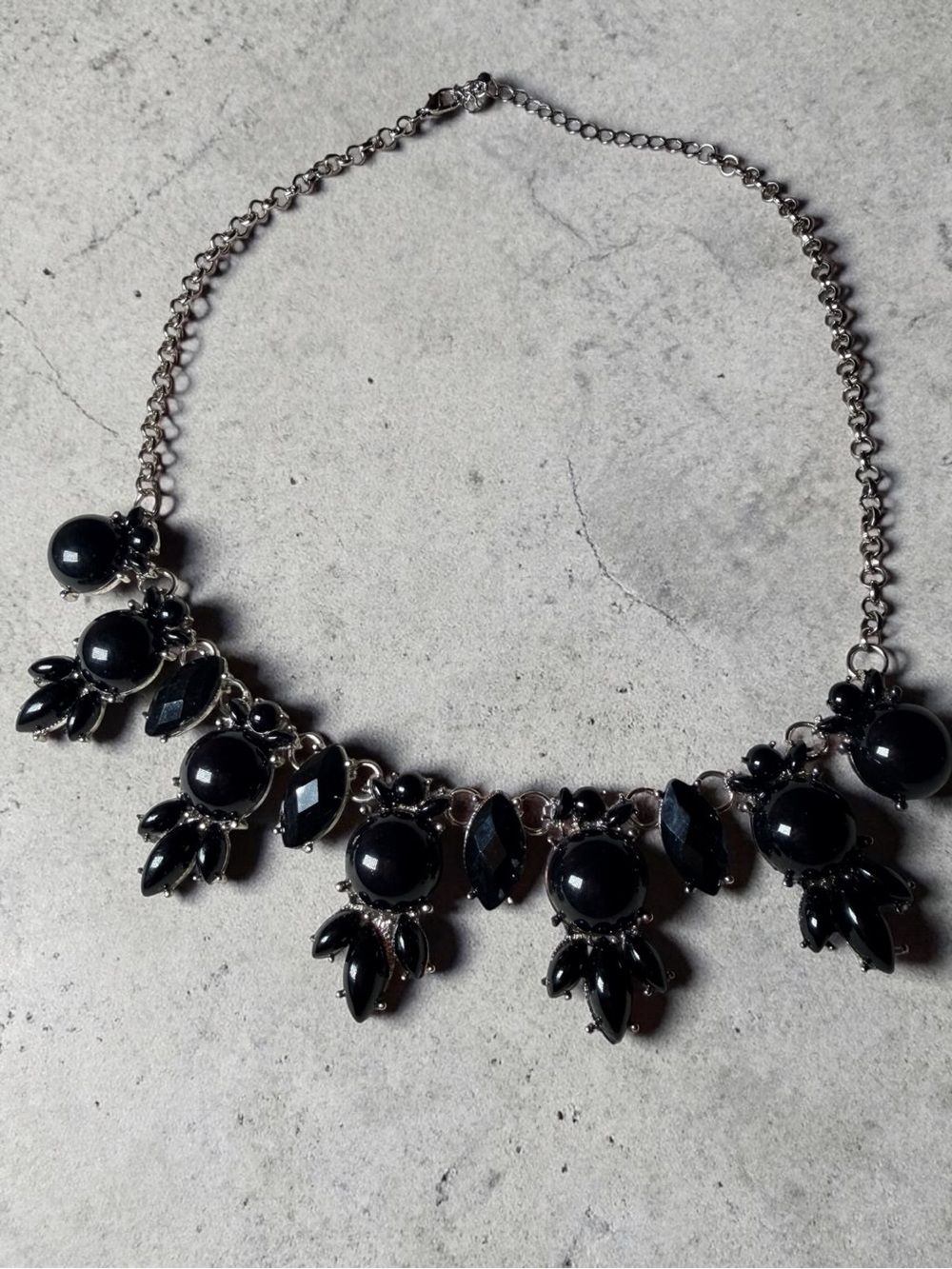 Black Statement Collar Necklace - Women's Jewelry